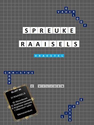 cover image of Spreuke Raaisels--Vraestel